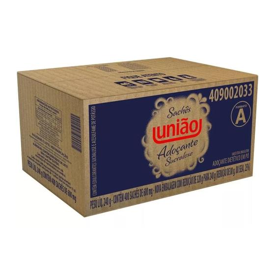 Imagem de Adoçante Sache União Caixa Com 400 Unidades