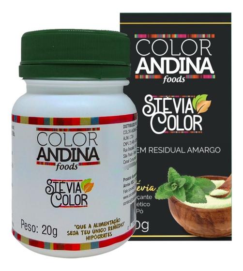 Imagem de Adoçante Stévia 100% Puro Sem Amargor 20g Color Andina