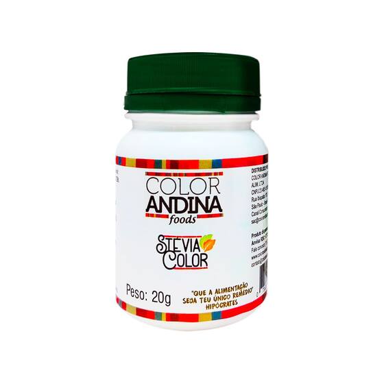 Adoçante Stévia em Pó Natural 20g Color Andina - Color Andina Foods ...