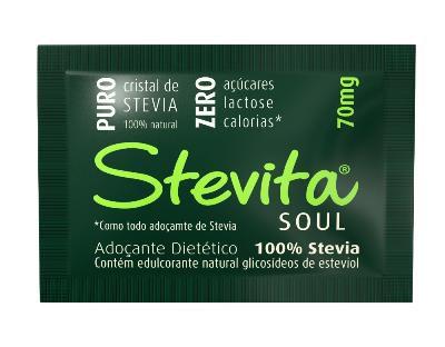 Imagem de Adoçante stevia soul stevita sachê 0,07g c/ 50 unidades