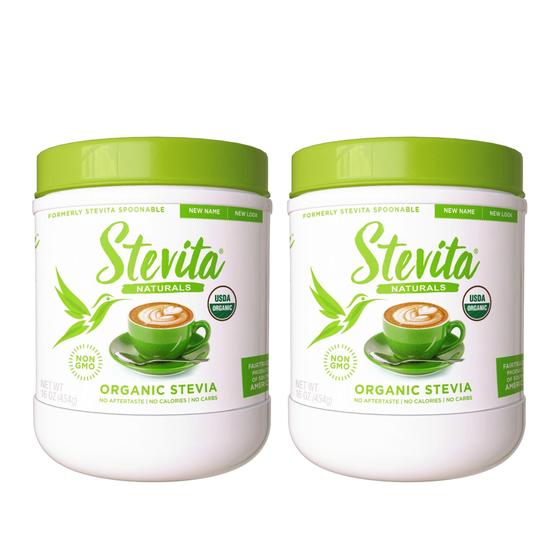 Imagem de Adoçante Stevita Organic Stevia e Eritritol 473mL x 2