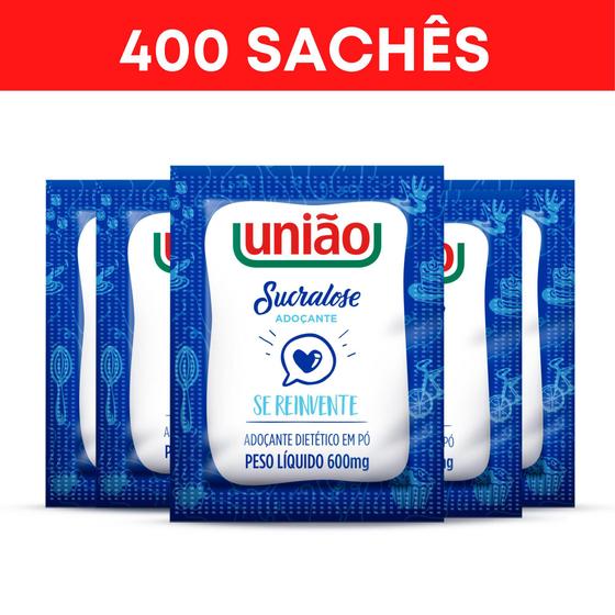 Imagem de Adoçante sucralose união - 400 sachês