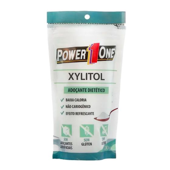 Imagem de Adoçante Xylitol Adoçante Dietético 200g Power1one