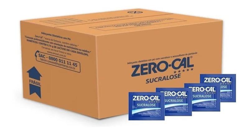 Imagem de Adoçante Zero Cal Nova Formula Sucralose Com 1000 Sachê 0,6g