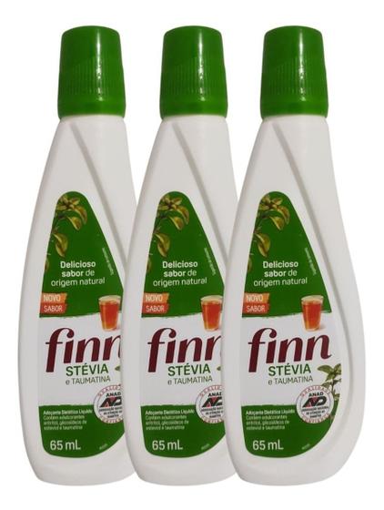 Imagem de Adoçantes Liquido Finn Stevia & Taumatina 65ml - 03 unid