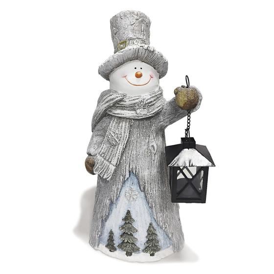 Imagem de Adorno Boneco de Neve com Lanterna Decorativo 45cm