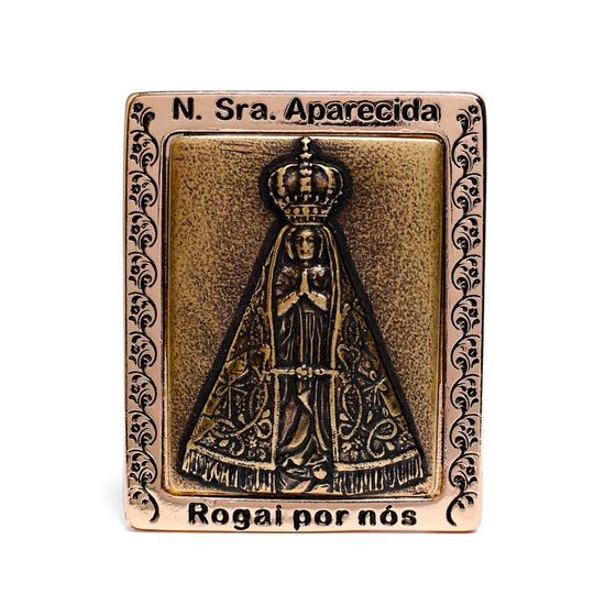 Imagem de Adorno de Mesa Nossa Senhora Aparecida Dourado  7cm