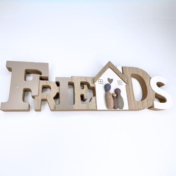 Imagem de Adorno Decorativo MDF  Palavra Friends