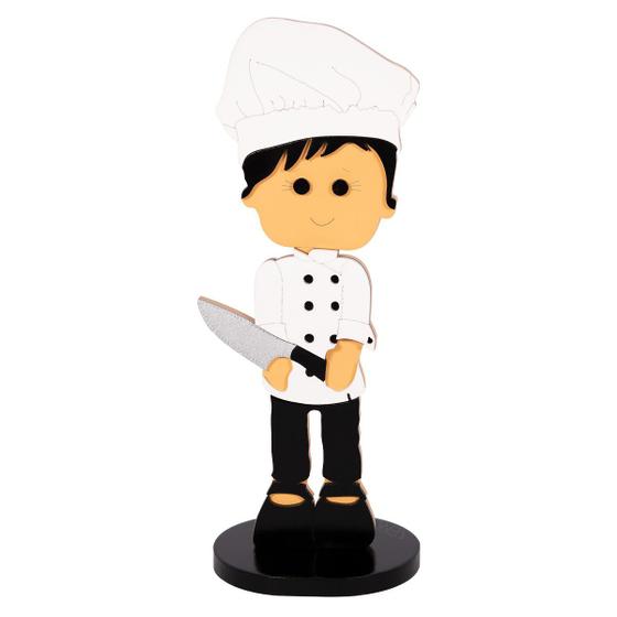 Imagem de Adorno Mini Chef de Cozinha Decoração Cozinha MDF