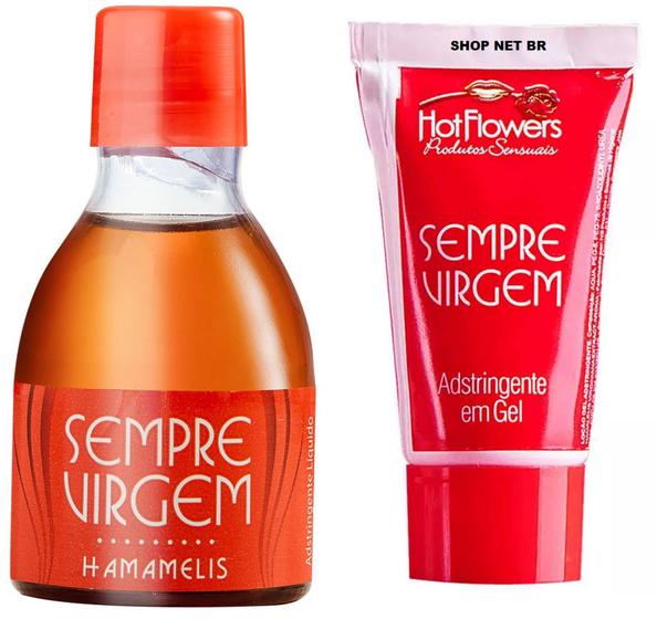 Imagem de Adstringente Sempre Virgem Hamamelis Liquido 50ml  e gel 25g Fique apertadinha