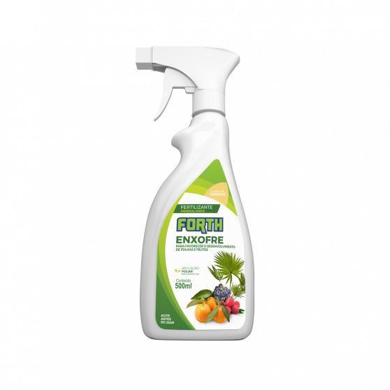 Imagem de Adubo Fertilizante Forth Enxofre Líquido 500ml Pronto Uso Foliar para Hortas e Jardins Borrifador