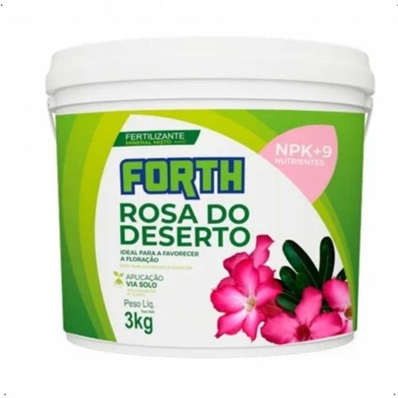 Adubo Fertilizante Forth Rosa Do Deserto 3kg Floração Flor Menor preço em Adubo Fertilizante Forth Rosa Do Deserto 3kg Floração Flor