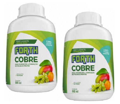 Imagem de Adubo Fertilizante Mineral Forth Cobre Concentrado - Kit 2 De 500ml