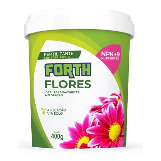 Imagem de Adubo Fertilizante Mineral Para Flores NPK+9 Forth 400g