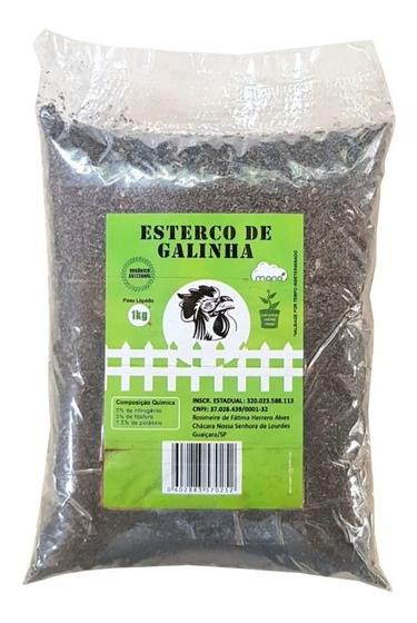 Imagem de Adubo Orgânico 01 Kg Esterco Natural Vaca - Galinha - Carneiro