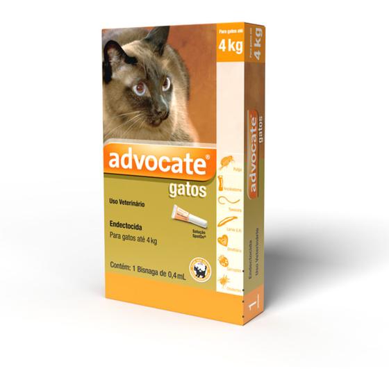 Advocate Elanco 0,4 mL para Gatos até 4 Kg - 1 Bisnaga Menor preço em Advocate Elanco 0,4 mL para Gatos até 4 Kg - 1 Bisnaga