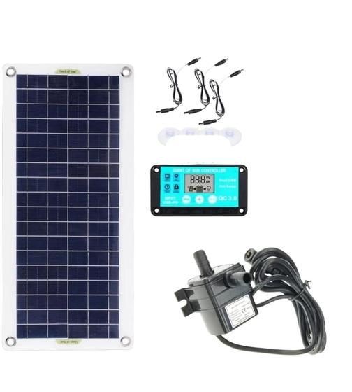 Imagem de Aerador Oxigenador Painel Solar Bomba de Água Lago Peixes Áquario Jardim Piscina 8w 12v Sem Energia Életrica Oxigenação