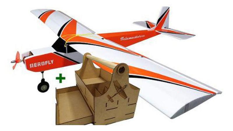 Imagem de Aeromodelo Treinador Telemaster + Eletronica 4 Canais Kit 3
