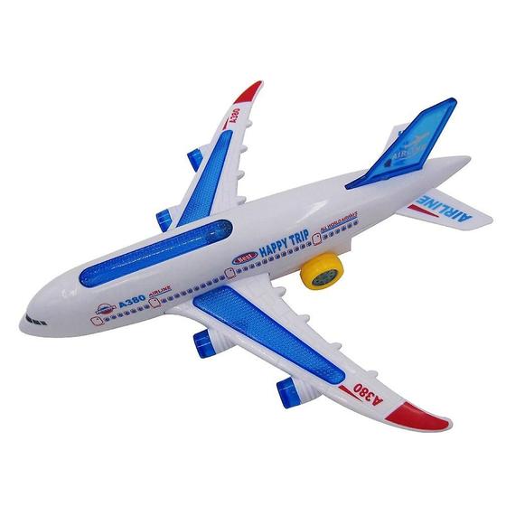 Imagem de Aeronave de som multicolor Flash Plane Toy Wokex para crianças