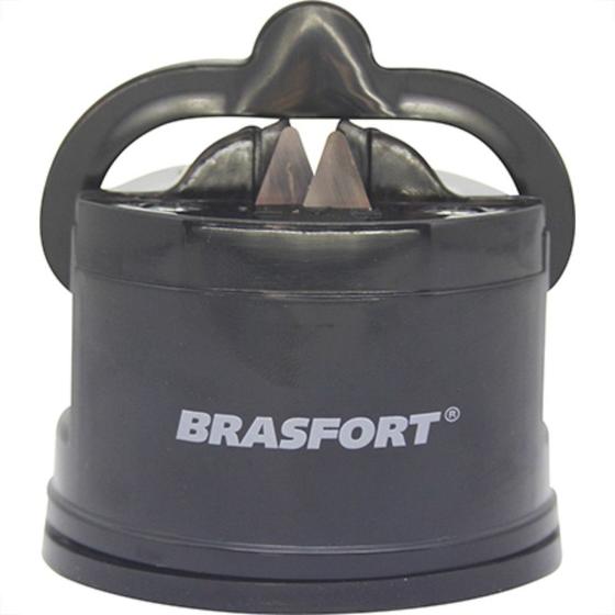 Afiador De Facas Brasfort Mini C/Ventosa Imagem de Afiador De Facas Brasfort Mini C/Ventosa