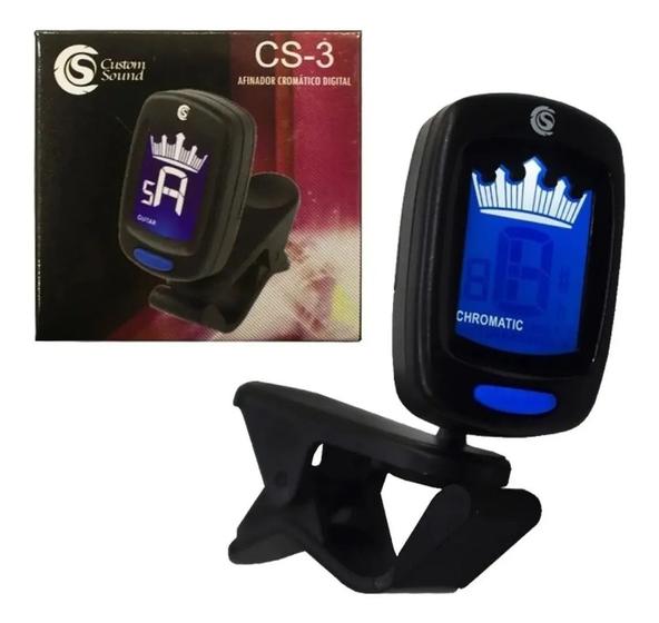 Imagem de Afinador Digital Cromático  Custom Sound  CS 3  Preto