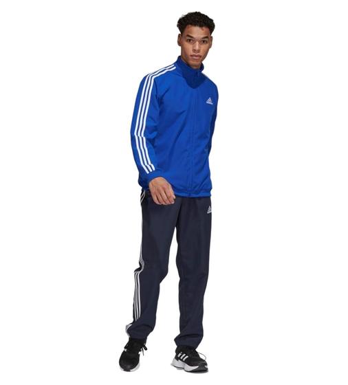 Agasalho Adidas Aeroready Essentials 3-Stripes Masculino - Azul Menor preço em Agasalho Adidas Aeroready Essentials 3-Stripes Masculino - Azul