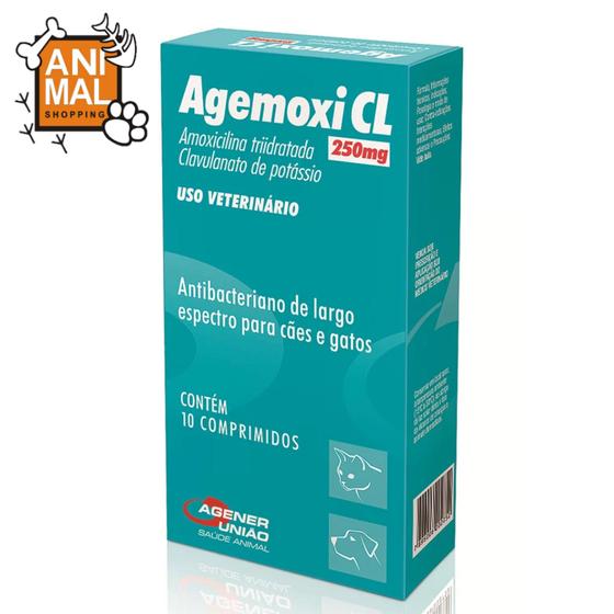 Imagem de Agemoxi CL 250mg Agener União Com 10 comprimidos