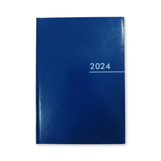 Imagem de Agenda 2024 costurada 168f azul - kaz