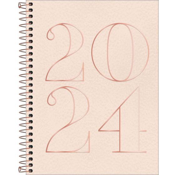 Imagem de Agenda 2024 Executivo Vanilla Espiral Capa Dura M7 (17,7 X 24cm) 176 Folhas Tilibra Ref: 312215