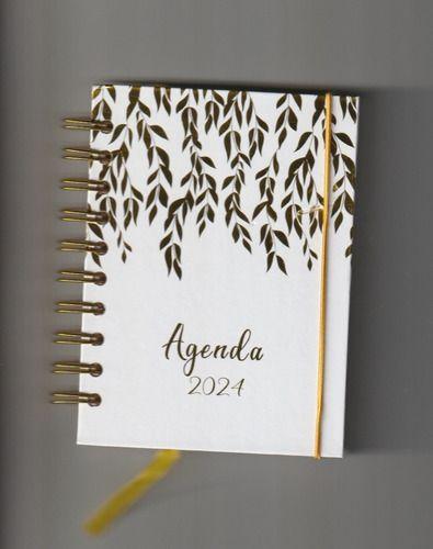 Imagem de Agenda 2024 Grande Datada Hot Stamp Ramo De Flores Capa Dura