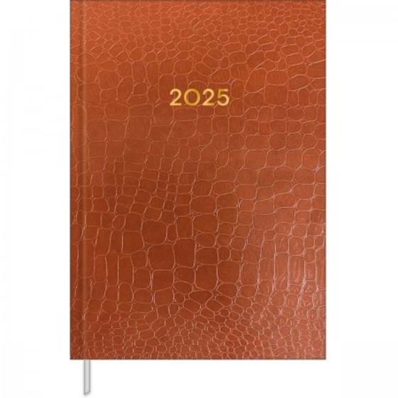 Imagem de Agenda 2025 Executiva Costurada Croco M6 Capas Sortidas