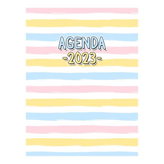 Imagem de Agenda Capa Dura Básica Colorida Pessoal Planner Estudo Calendário