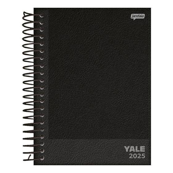 Imagem de Agenda Diária 2025 Espiral Yale Preto Jandaia