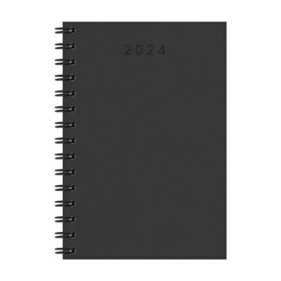 Agenda Diária 320 Folhas Espiral Cristal Preta - Redoma Menor preço em Agenda Diária 320 Folhas Espiral Cristal Preta - Redoma