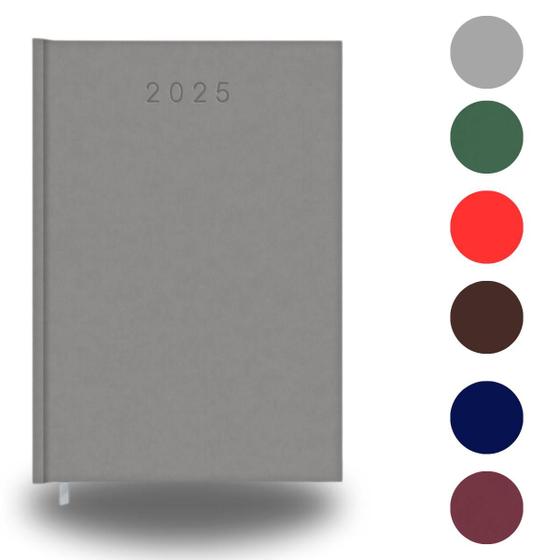 Imagem de Agenda Diária Ano 2025 Jaspe Encadernada Brochura Redoma