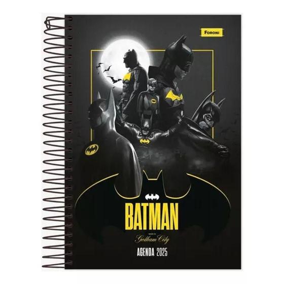 Imagem de Agenda Espiral Anotações 176 Folhas Batman Capa 1 - Foroni