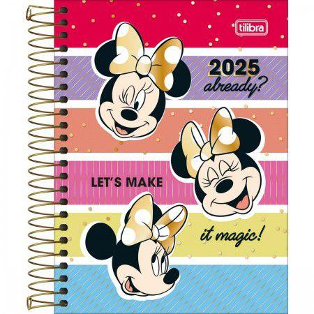 Imagem de Agenda Espiral Diária 11,7 x 16,4 cm Minnie 2025 