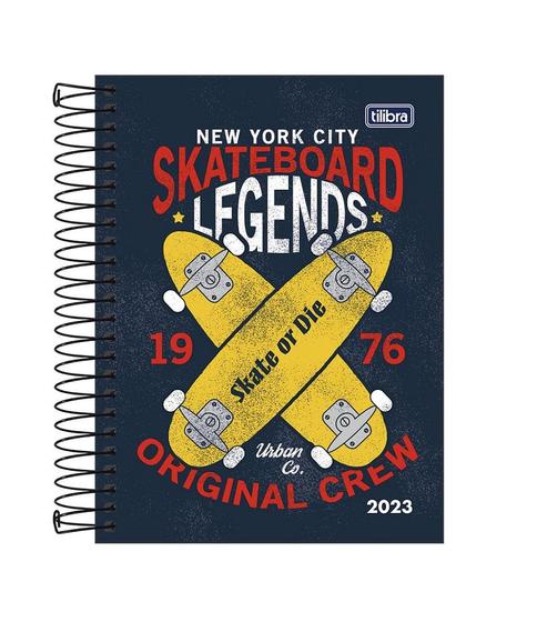 Agenda Espiral Diária 2023 11,7x16,4cm 176F D+ Masculina Tilibra Menor preço em Agenda Espiral Diária 2023 11,7x16,4cm 176F D+ Masculina Tilibra
