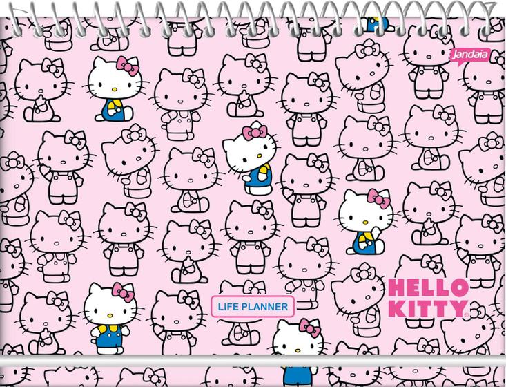 Imagem de Agenda Espiral Life Planner Hello Kitty Jandaia 104 Páginas