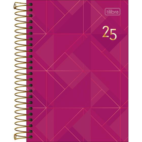 Imagem de Agenda Executiva Espiral Diária 129 x 187 cm Spot Feminina 2025 - Rosa