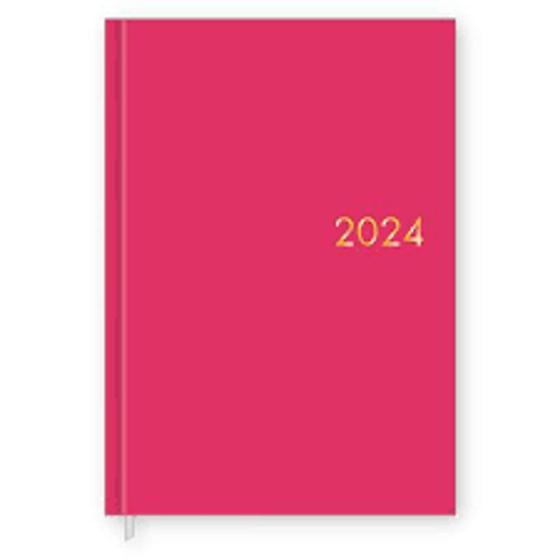 Imagem de Agenda Executiva Napoli 2024 Rosa Tilibra costurada capa dura 176 folhas