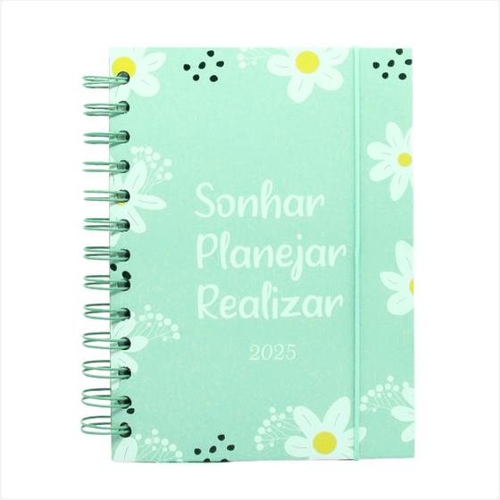 Imagem de Agenda Floral 2025 Papel Off-Set Capa Dura Espiral Color