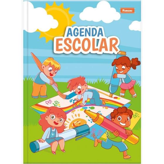 Imagem de Agenda Permanente Escolar 96 FOLHAS105X148MM Pacote com 05