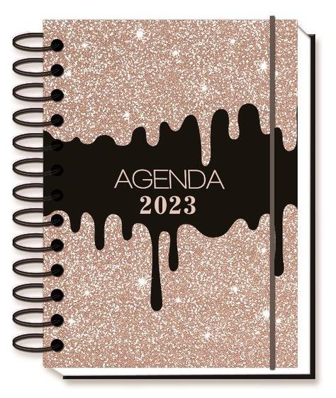 atoom Brood Contour Agenda Personalizada C/glitter Grande Diária Espiral 2023 - Interponte -  Agenda Diária - Magazine Luiza