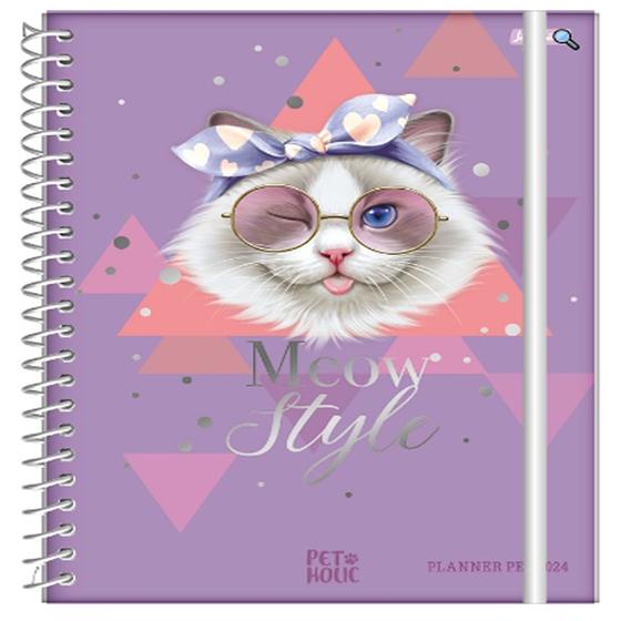 Imagem de Agenda planejamento espiral 175x242mm cd 160pgs  pet holic fsc   jandaia   74726 24