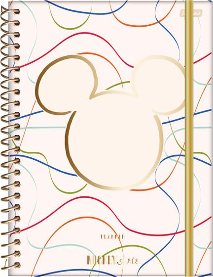 Imagem de Agenda Planejamento Espiral Mickey Arts Bege Jandaia 80 Fls