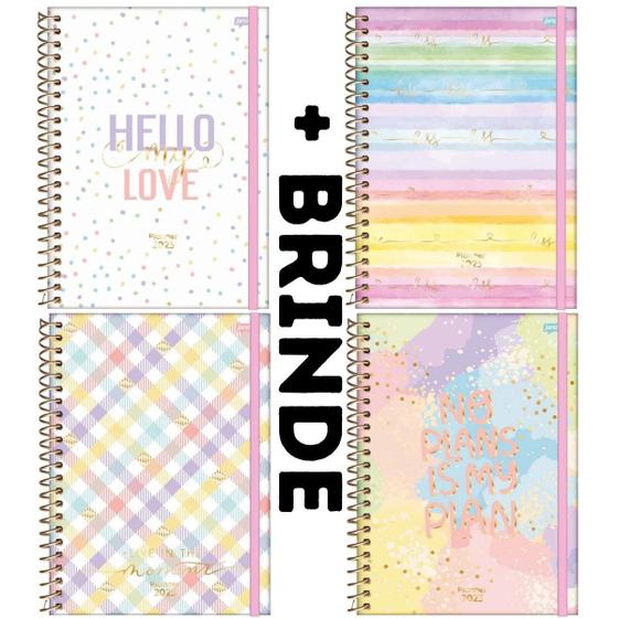 Agenda Planner 2023 la creme cores nudes e pasteis jandaia Agenda