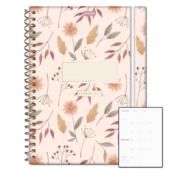 Agenda Planner 2023 Liberty Espiral Semanal Bege Jandaia Agenda