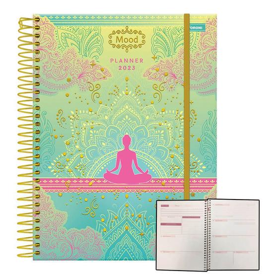 Agenda Planner 2023 Semanal Mood Meditação Foroni Planner Magazine