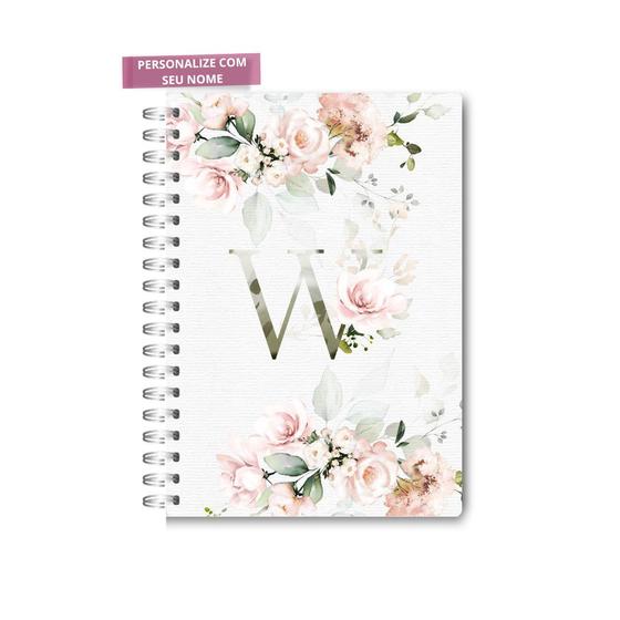 Imagem de Agenda / Planner Alfabeto Floral W - Luhcustomm